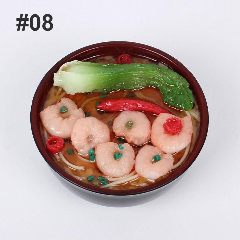 Plastic Fake Ramen Piggy Bank Egg Beef Seafood Ramen Bowl  Simulated Food Model Funny Piggy Bank Restaurant Window Display