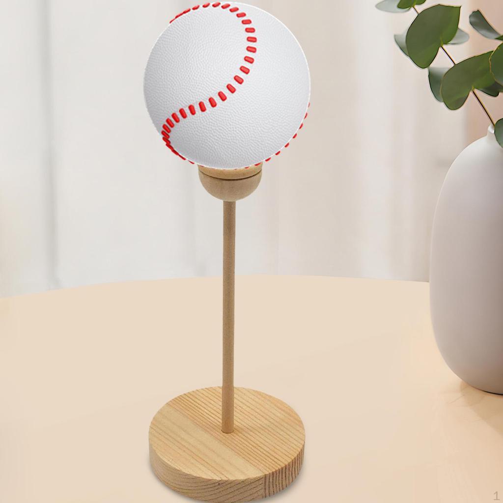 Crystal Ball Display Stand Egg Wooden Stable Baseball Sand Base Sphere Holder for