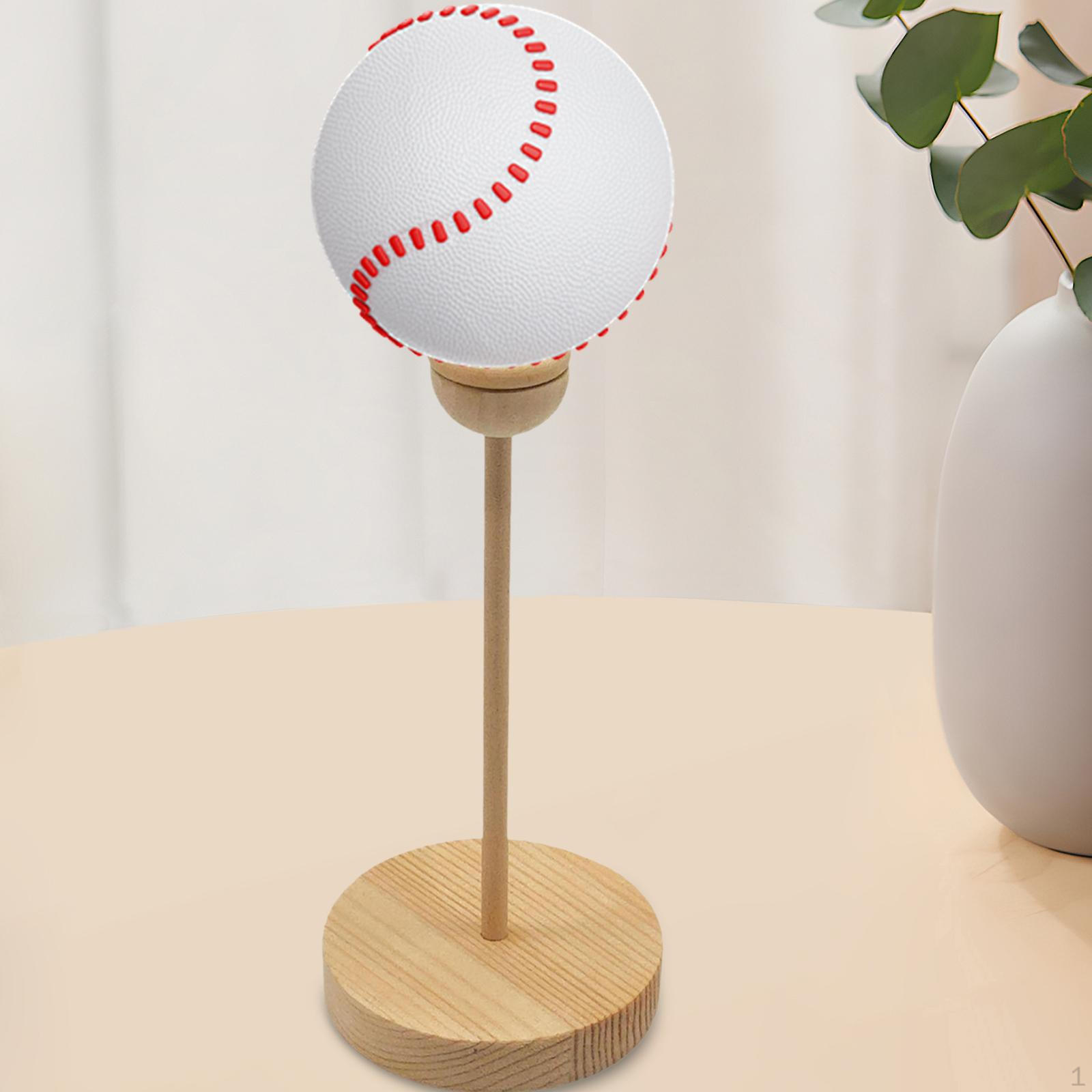 

Crystal Ball Display Stand Egg Wooden Stable Baseball Sand Base Sphere Holder for 21.5cm H