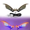New Dynamic Demon Eye 11 Modes USB Car Decoration Light LED Modification Light KAZILAN Big Eyes Decoration