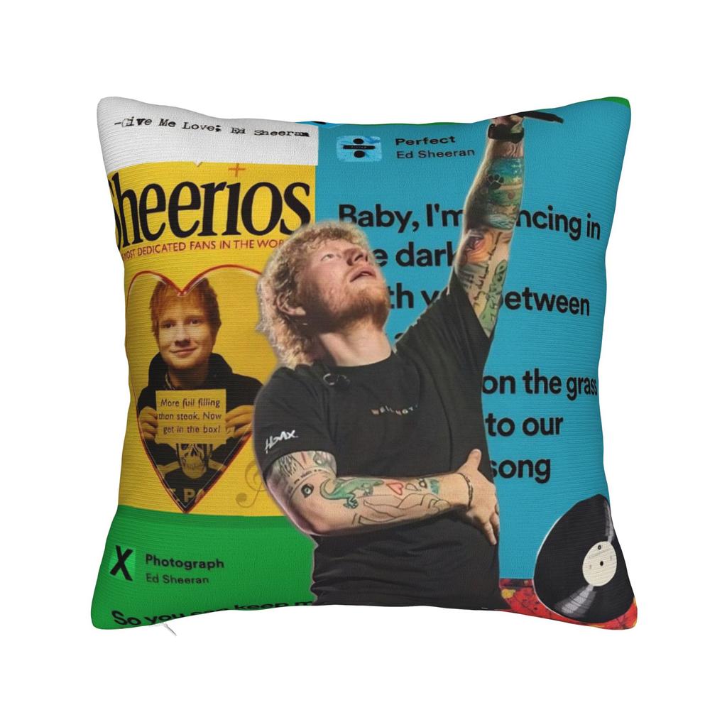 Ed Sheeran Loop Tour 2026 Pillowcase Merchandise Printing Cushion Cover Decorative  Pillow Case Cover Home Multiple Sizes