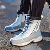 Fashionable New Cotton Shoes For Women In Winter Thickened Plush Warm Snow Boots High Cut Thick Soled Cotton Shoes