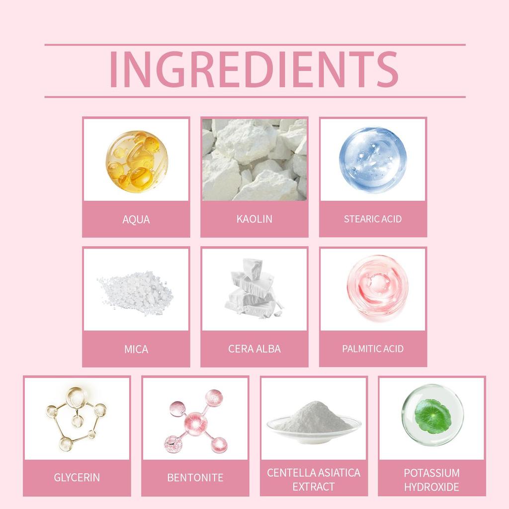 Hoygi Centella Asiatica Clay Facial Mask Stick - Soothes skin discomfort/deeply hydrates /Moisturizing Face Mask / Solid Facial Mask Smearing