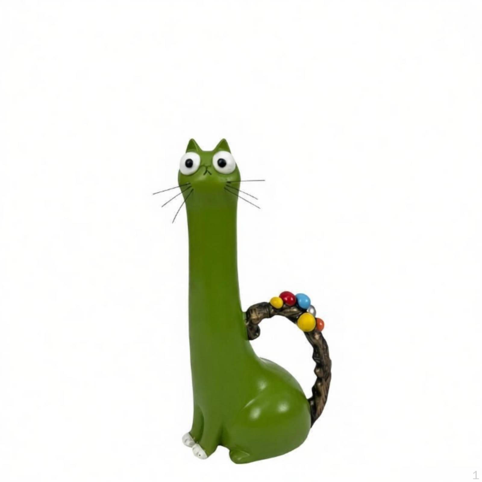 Quirky Vase Cute Design Cartoon Flower Holder Premium Resin Long Neck Animal Planter for Desktop,