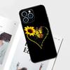 Schöne gelbe Sonnenblumenhülle für iPhone 17 Pro Max 14 13 12 11 15 16 Pro Max mini 16 Plus 16e 17 Air Handyhülle