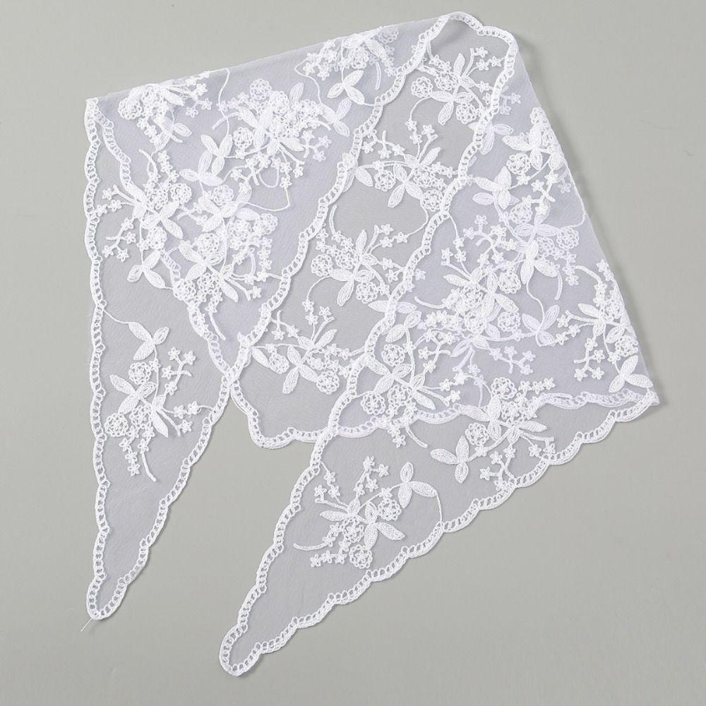 Breathable Ins Lace Hair Scarf Hollow Out Retro Triangle Headband  Travel