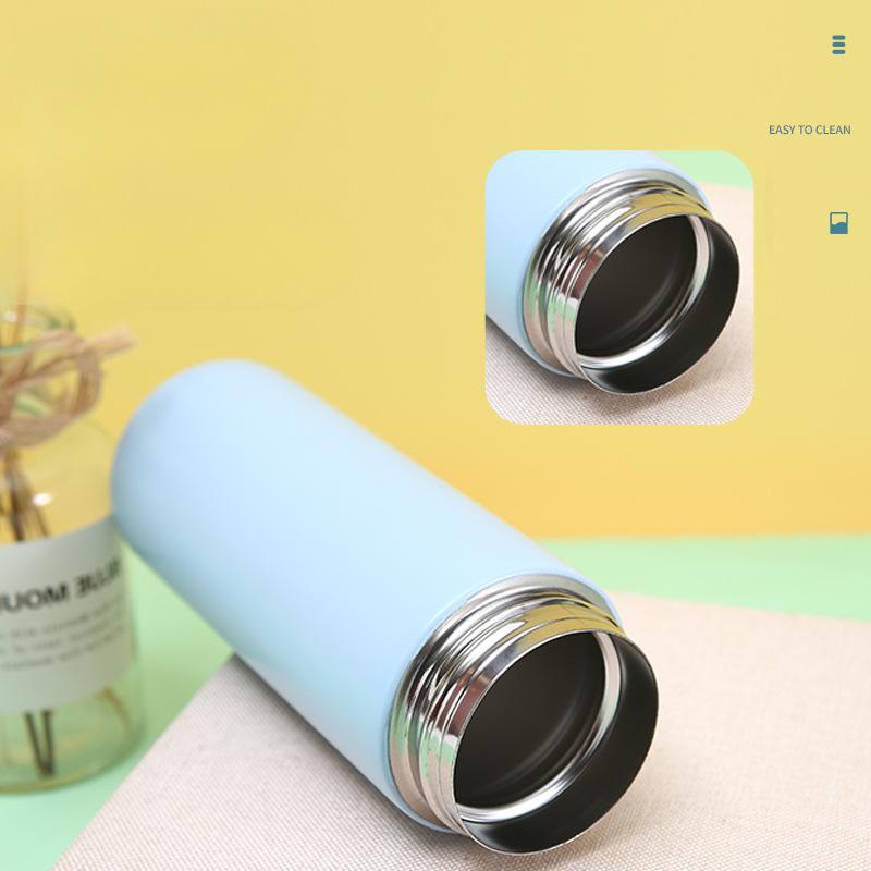 Enkel rostfri snäpplock ärtmugg bärbar lås vakuumisolerad mugg vattenmugg