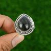 Mothers day Sale 925 Silver Natural Labradorite Promise Statement Bezel New Ring