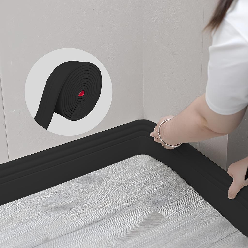 3M Self adhesive Skirting Line Waterproof Enclosure 3D Wall Sticker Thickened Anti-collision Kid's Corner Line Decoration