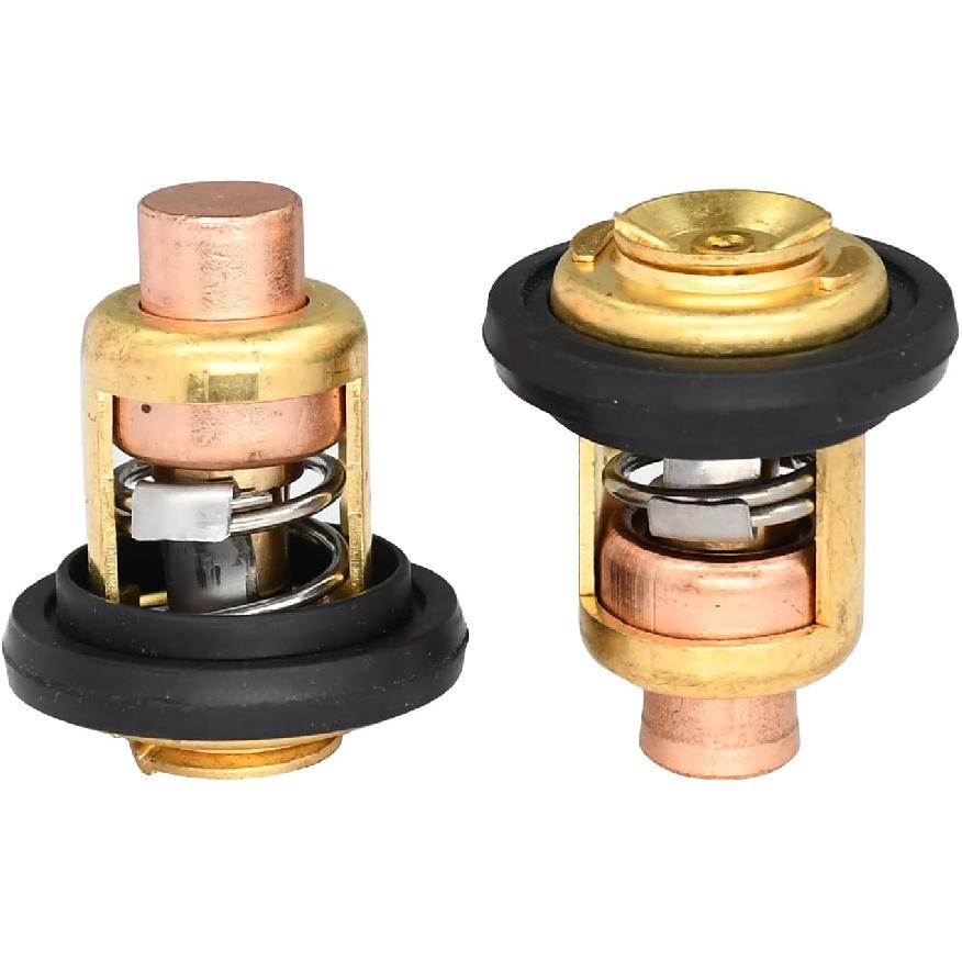 75692Q2 Thermostat Kit (2) 143 Degree for Mercury Marine V6 135HP 140HP 150HP 175HP 200HP 75692T 27-62386 for GLM 13340 30610 for Evinrude Johnson