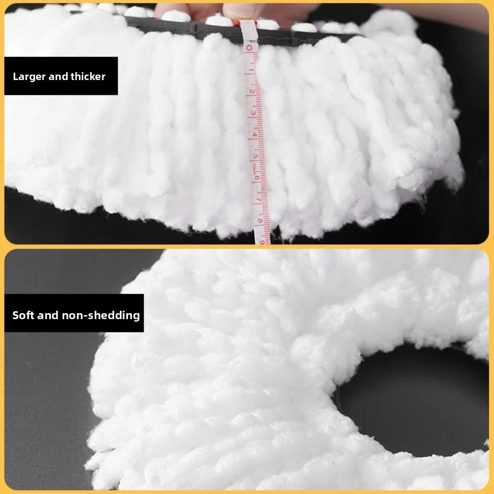 1pc Standard Size Mop Head Replacement Round Shape Spin Mop Refills  for 360° Spin Mop
