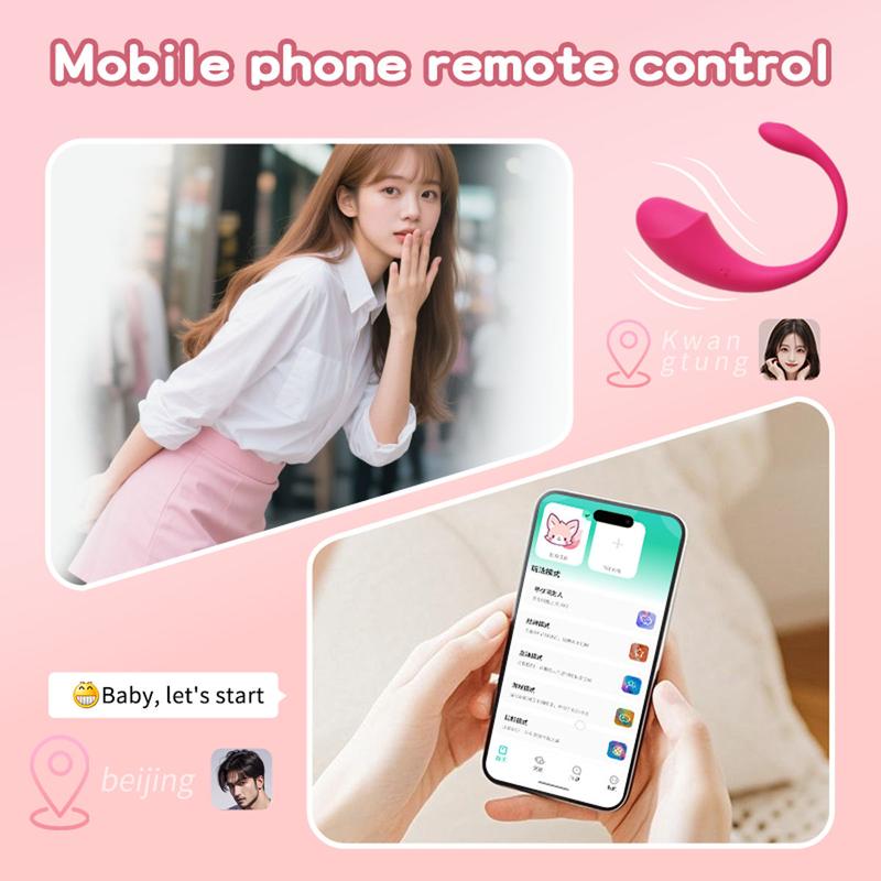 APP-Controlled Wireless Vibrator-Wearable Realistic Design Kegel Ball for Women USB Rechargeable Waterproof Long-Distance