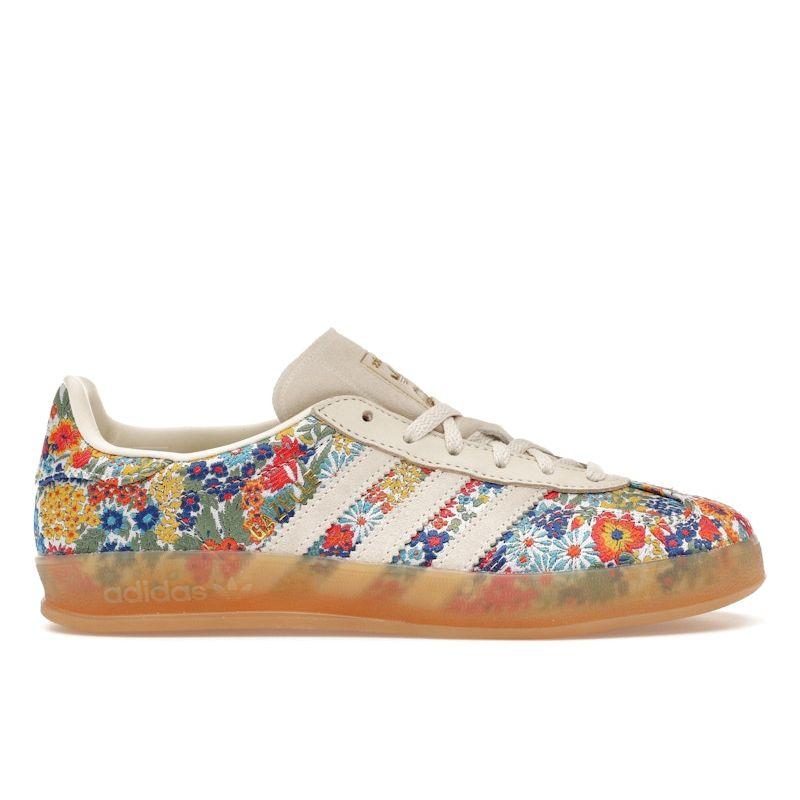 Adidas Liberty London X  Gazelle Indoor Floral Embroidery Women Sneakers Cream Off-White Gum JP5309