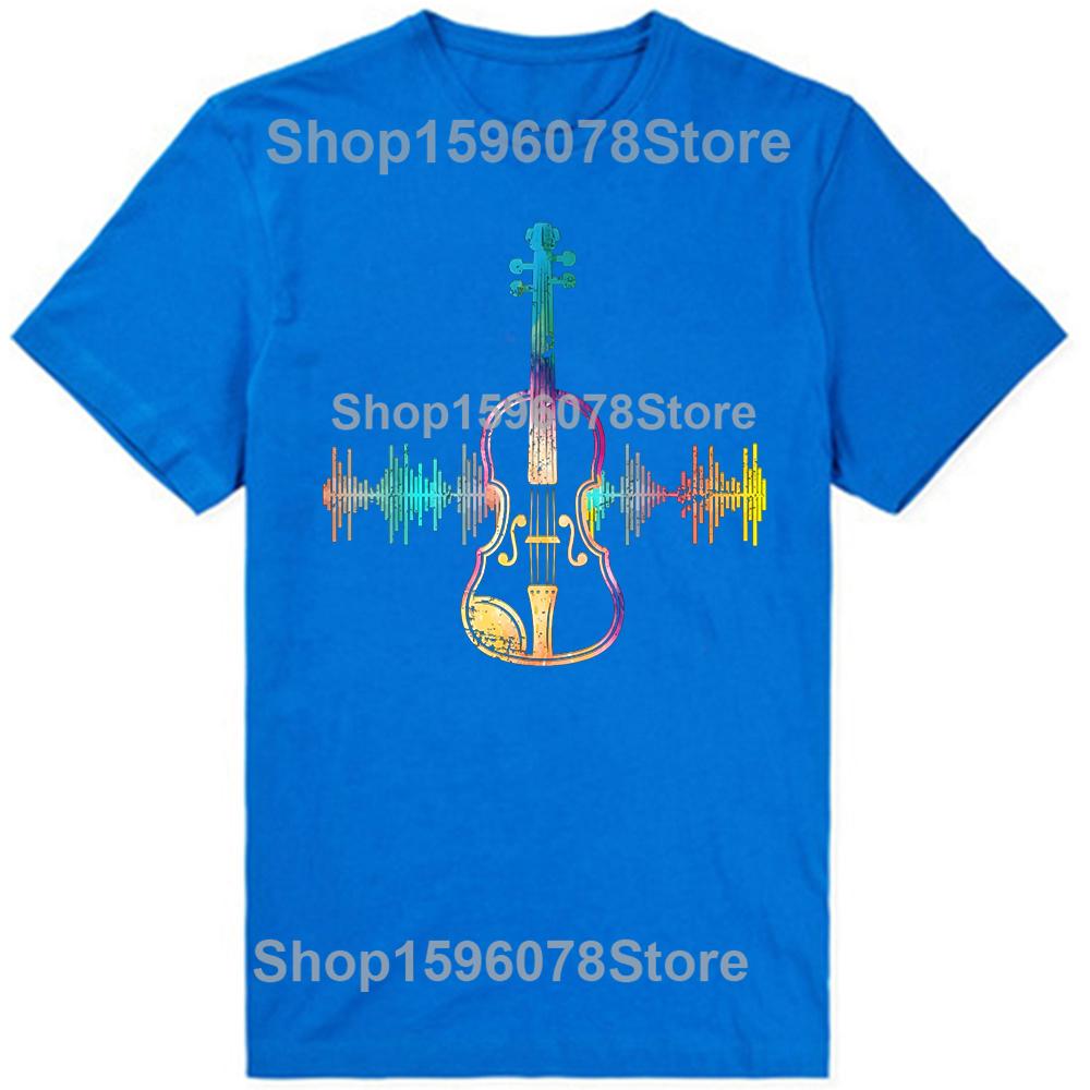 Mens Clothing Music Notes Classical Musician Violin Player Oversized Tshirt Cotton Tshirt Custom Tees Tops Fitness T Shirt