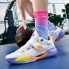 Splash 6th Generation New Basketball Shoes Actual Friction Will Ring Sneakers Men's Professional Cement Floor Rubber Sole EVA Velcro
