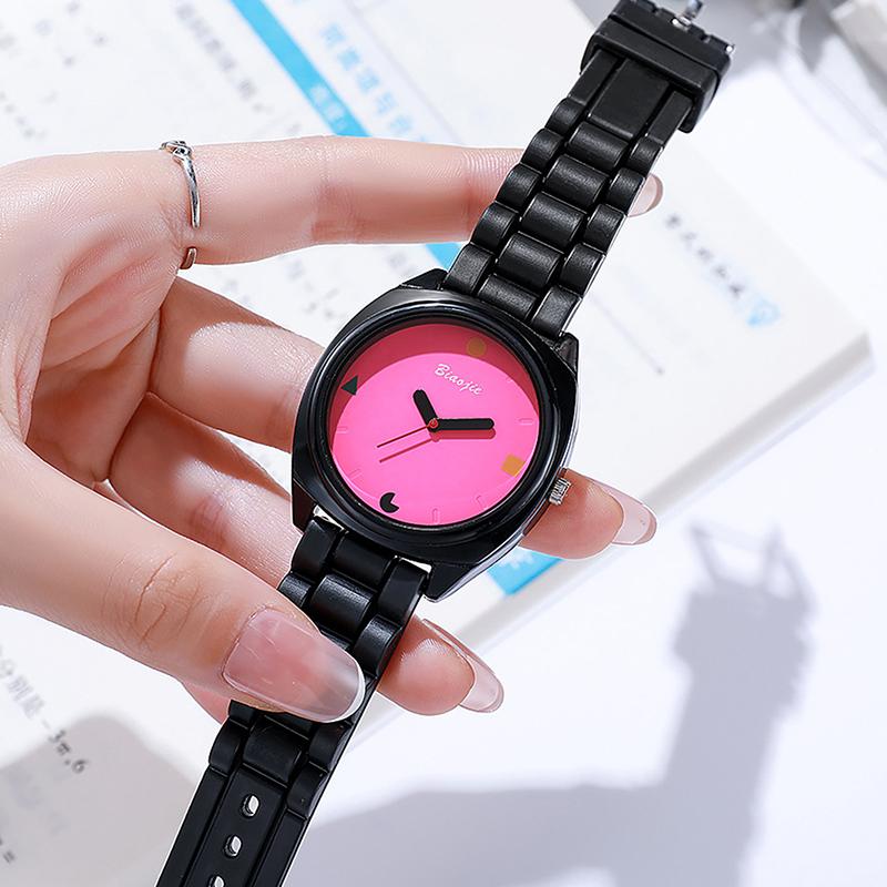 Dopamin Damen Uhr Einfache Digitale Quarzuhren Lässige Jelly Mehrfarbige Silikon Damen Armbanduhr