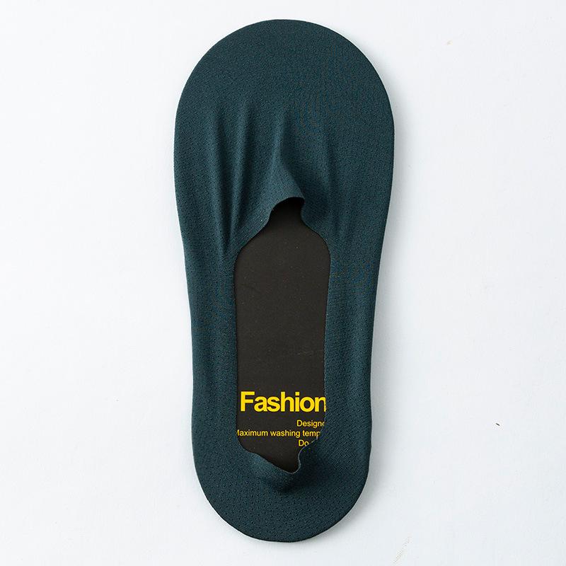 New Summer Invisible Socks For Male Nylon Ice Silk Non-slip Socks No Trace Casual Breathable Classic Men's Socks Breathable