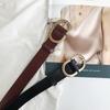 Real Cowhide Belt for Women, Second Layer Cowhide Belt Retro Texture Versatile Casual Wide Belt for Women