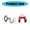 Aluminum Double Hook Easy to Install Double Hook for Motorcycle & Scooter Riders for for Hanging Helmets & Gear