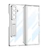 GKK Clear Electroplated Plating Hard PC Protective Folding Phone Case with Bracket Stand Holder Case for Samsung Galaxy Z Fold 7