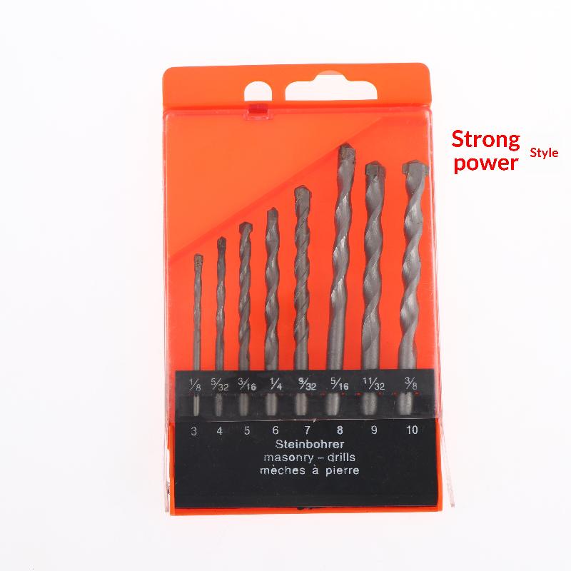 5/8Pcs Industrial Wall Masonry Drill Kit Grade Masonry Drill Bit For Electric Drill Carbide Tip For Brick Concrete Tile DIY Use