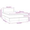 Box Spring Bed with Mattress Black 120 X 190 Cm Faux Leather