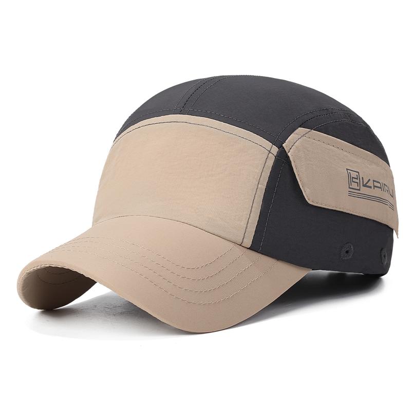 Summer Stitching Color Quick-Drying Waterproof Short Brim Baseball Cap American Cap Outdoor Sports Sunshade Cap