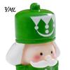 Detailed Resin Craft Figures 2Pcs Mini Christmas Figurine, Cute Santa Claus Nutcracker Soldier Dolls, DIY Accessories Decorative Figurine Set