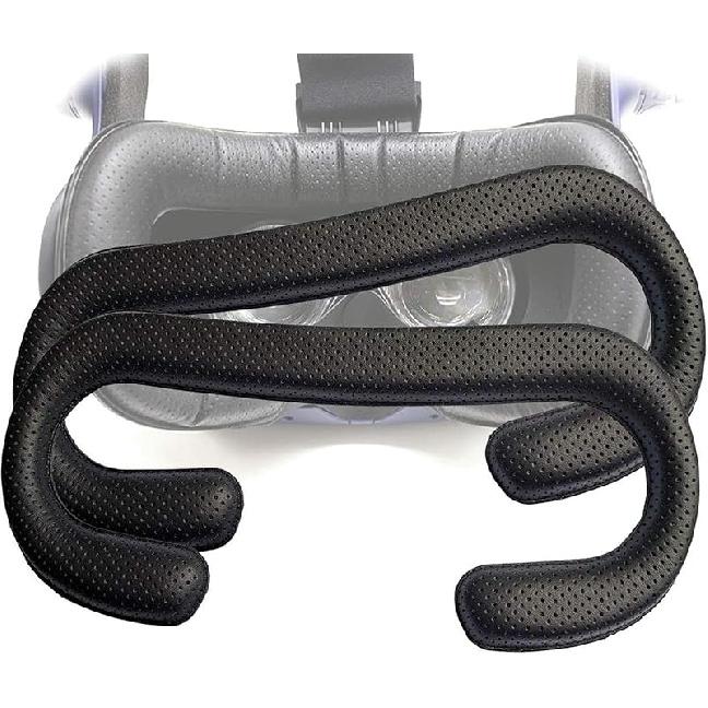 TamBee Vive PRO Face Cushion Pad Face Foam Replacement, PU Leather Face Cover Pad Removable Facial Interface for HTC Vive PRO VR (Face Foam 2PC)