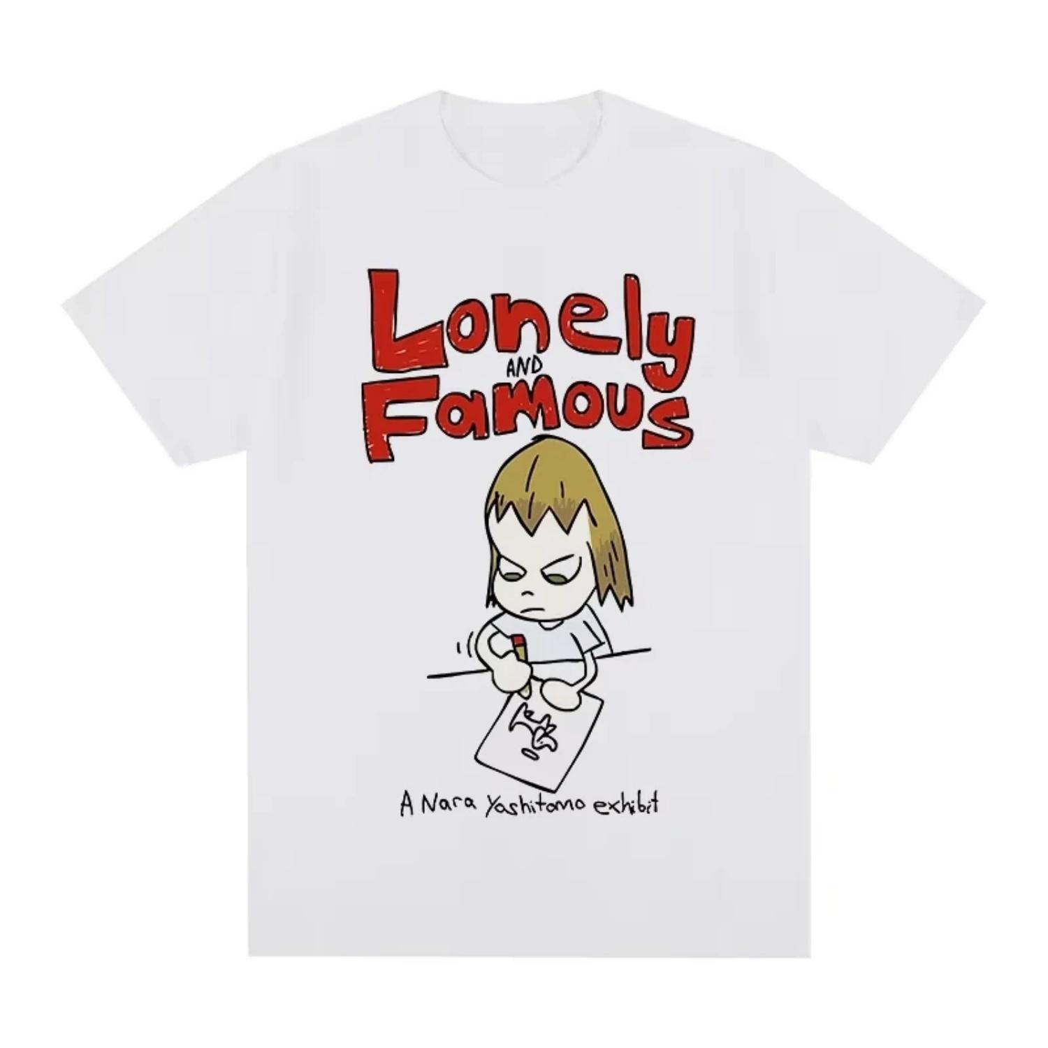 

Yoshitomo Nara Lonely and Famous T-shirt Cotton Men T Shirt New TEE TSHIRT Womens Tops XXXXXL чорний