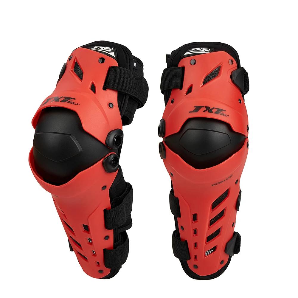 

JXT WOLF Motorcycle Knee Pads Protective Gear Motocross Equipment Moto Motorbike Keep Wram Knee Protector червоний