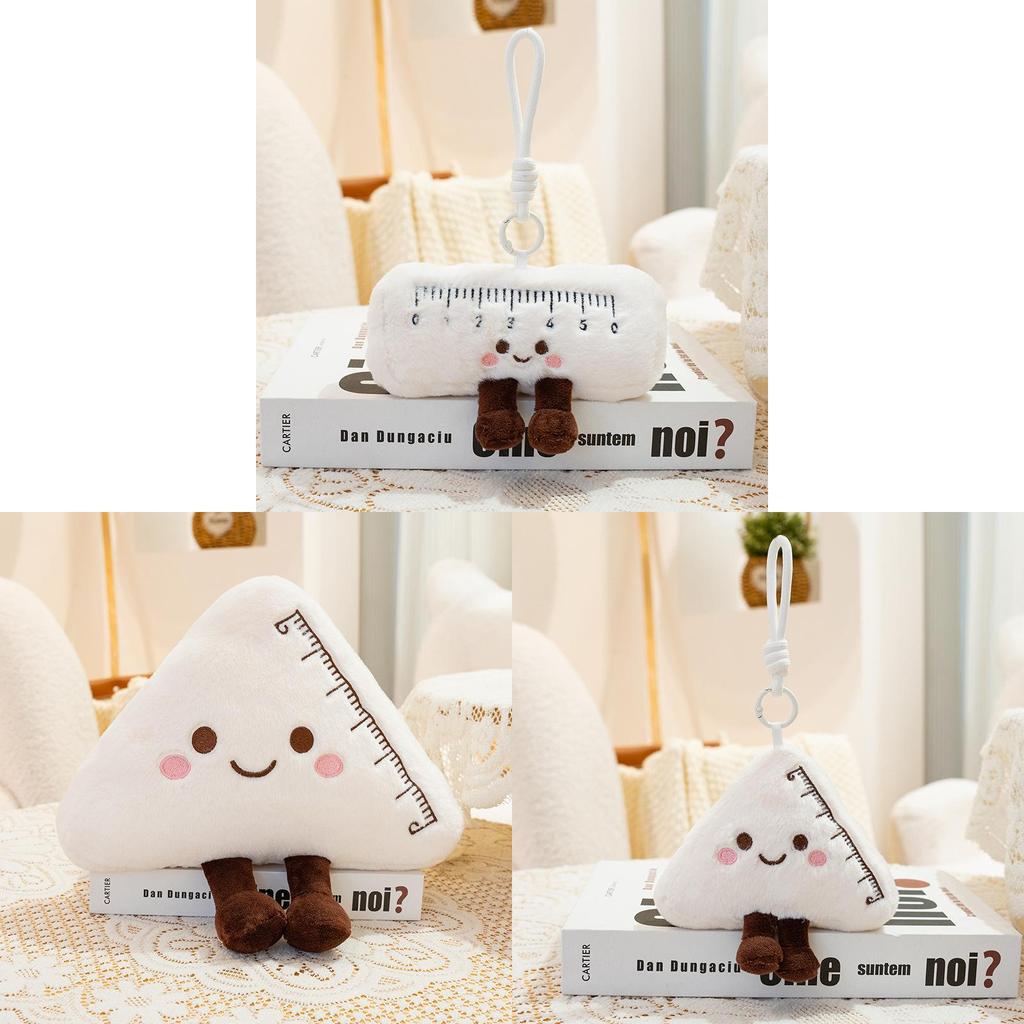 Classic Plush Pencil Case With Scissors Ruler Calculator For Students And Kids