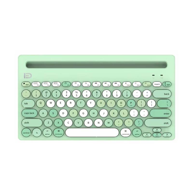 Fude IK3381D Retro Wireless Bluetooth Keyboard