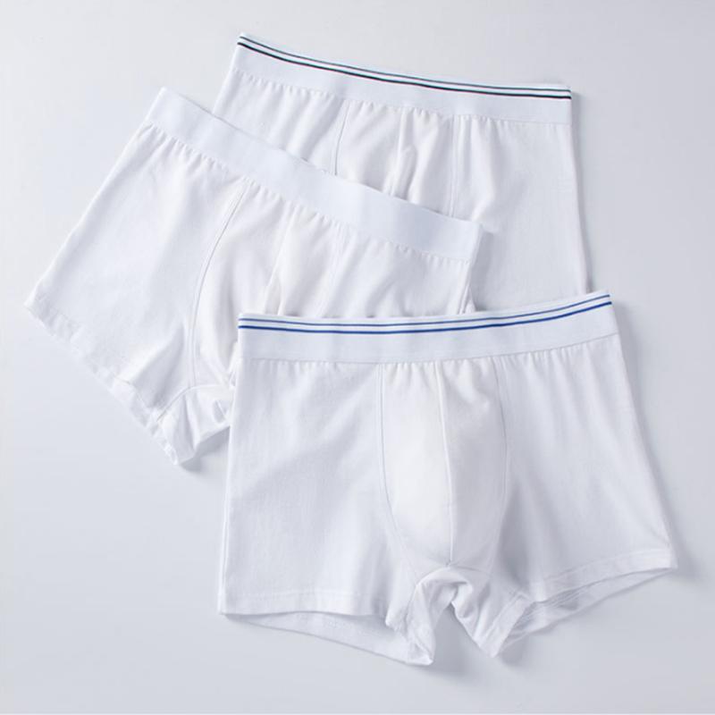 Weiße Unterwäsche Herren Boxershorts Baumwolle Schlüpfer Höschen Homme Unterhose für Paare Sexy Unterwäsche Unterhose