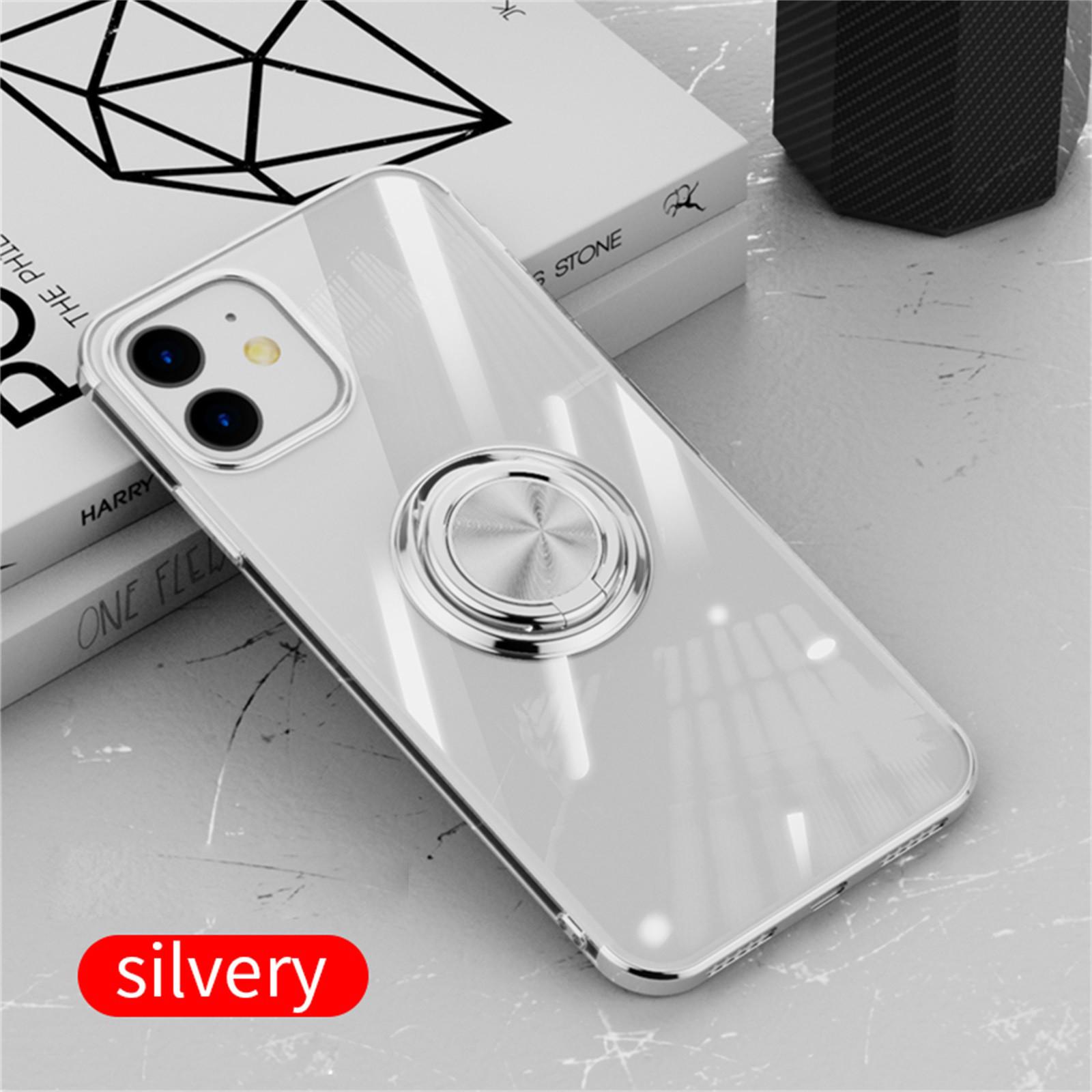 

For 12 5.4 Clear Ultra Slim Soft Electroplated Frame Case Ring Stand 15*8*1 cm срібний