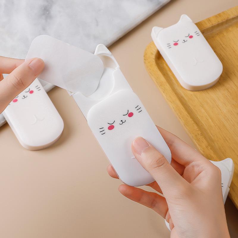 Portable Hand Soap Sheets: 30-Count Disposable Soap for Travel & Disinfection