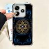 David Jewish Star Symbol Plating Phone Case For Xiaomi Poco X5 X6 X7 X8 Pro Max F8 Ultra F7 M8 M7 M5S Redmi 15C 15 14C 13C 13 X3