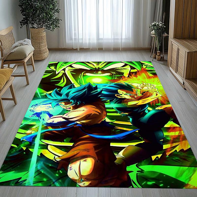 Anime D-Dragon Ball Game Cartoon Living Room Non-Slip Area Rug Soft Carpet for Bedroom Kids Playroom Sofa,Home Decor Doormat