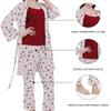 Summer 2026 Floral Women's Pajamas Three-Piece Set Long Sleeve – Wearable Outdoors, In Stock