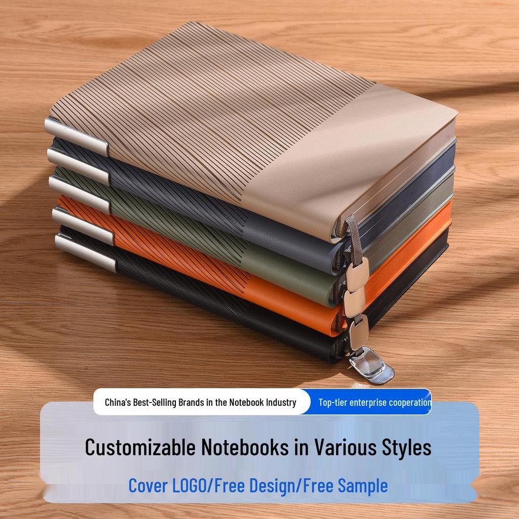A5 Thickened Custom Leather Notebook: High-Value Business Diary with Optional Logo Printing