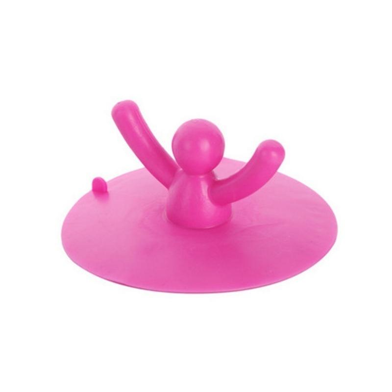 1Pc Silicone Lovely Character Mold Floor Drain Hair Stopper Hand Sink Plug Bath Catcher Sink Strain