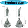 Praying Monk Statue Buddhas Statue Figurines Aquarium Decorations for Garden Outdoor Indoor Ornament Fish Tanks Decors
