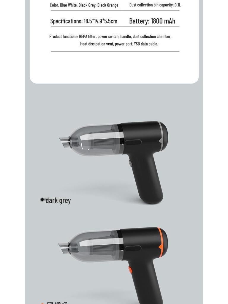 High-Power Handheld Wireless Car & Home Vacuum Cleaner