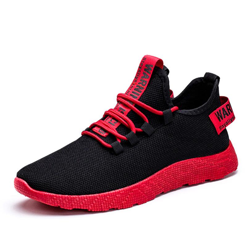 Mesh Men Shoes Casual Breathable Men Sneakers Fashion Lace-Up Lightweight Walking Sneakers Tenis Masculino Men Vulcanize Shoes