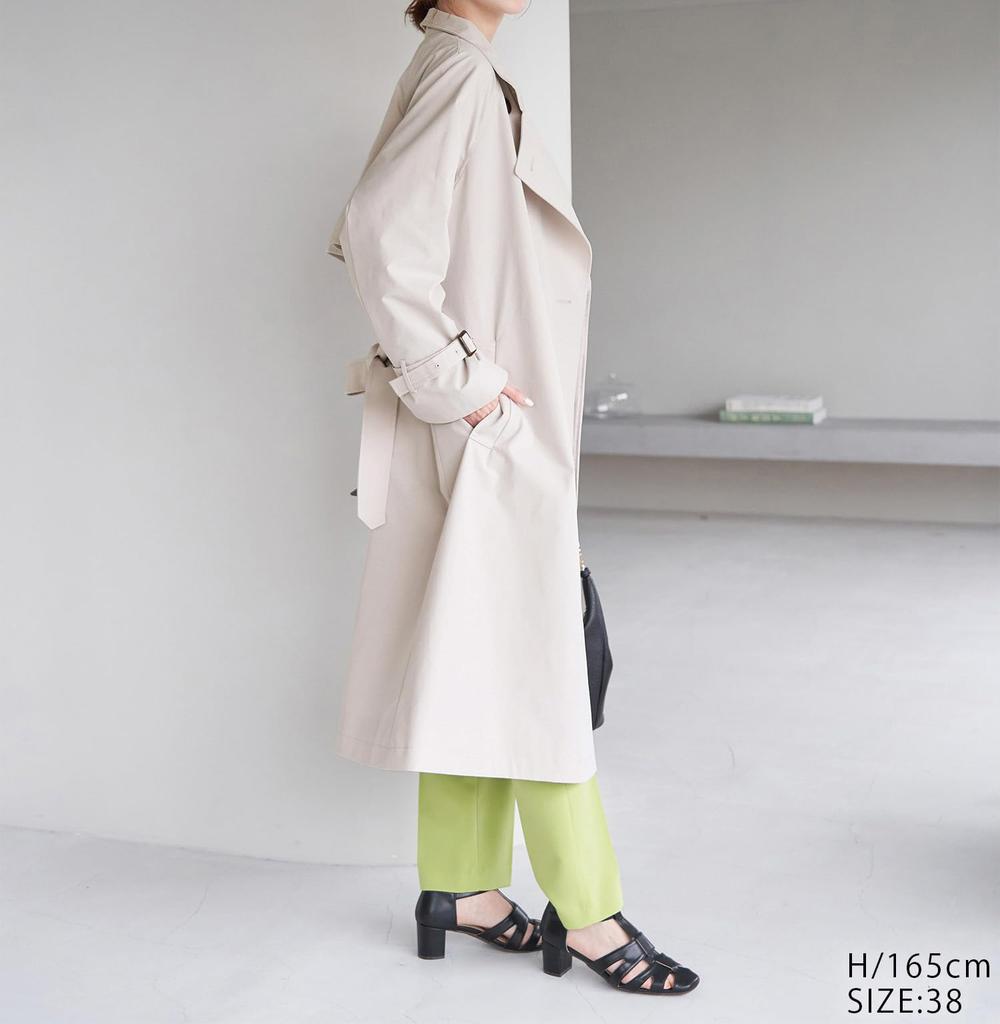 ROPE PICNIC Stand Collar Spring Coat Light Exclusive Women's (GDO13010, Gray) [Web Size 38T]