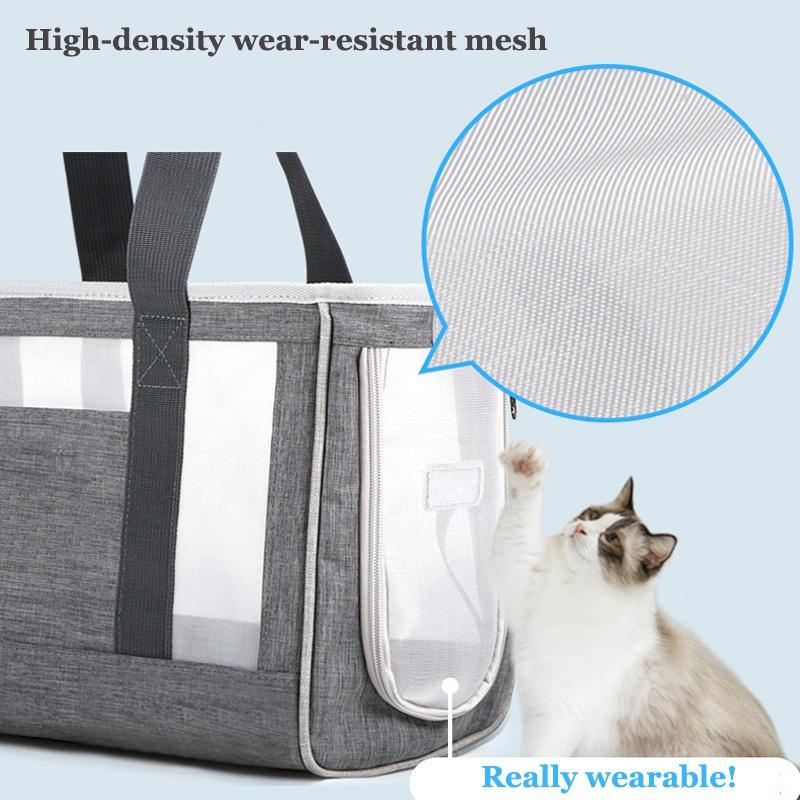 New Pet Outing Carrying Bag Summer Breathable Mesh Bag Puppy Pet Bag Cat Bag Dog Bag Scratch Resistance