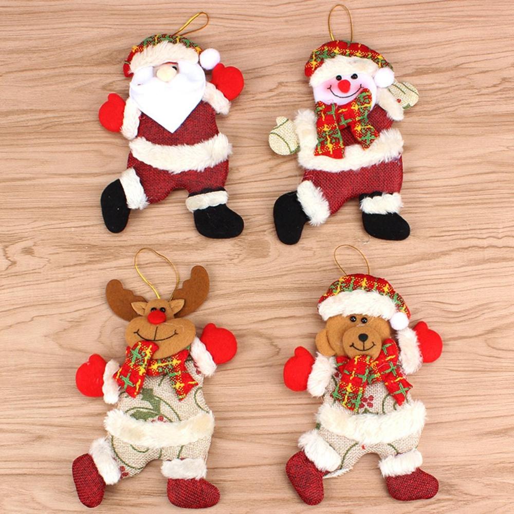Bear Snowman Hanging Santa Claus Ornaments Christmas Tree Decoration Toy Doll Christmas Pendant