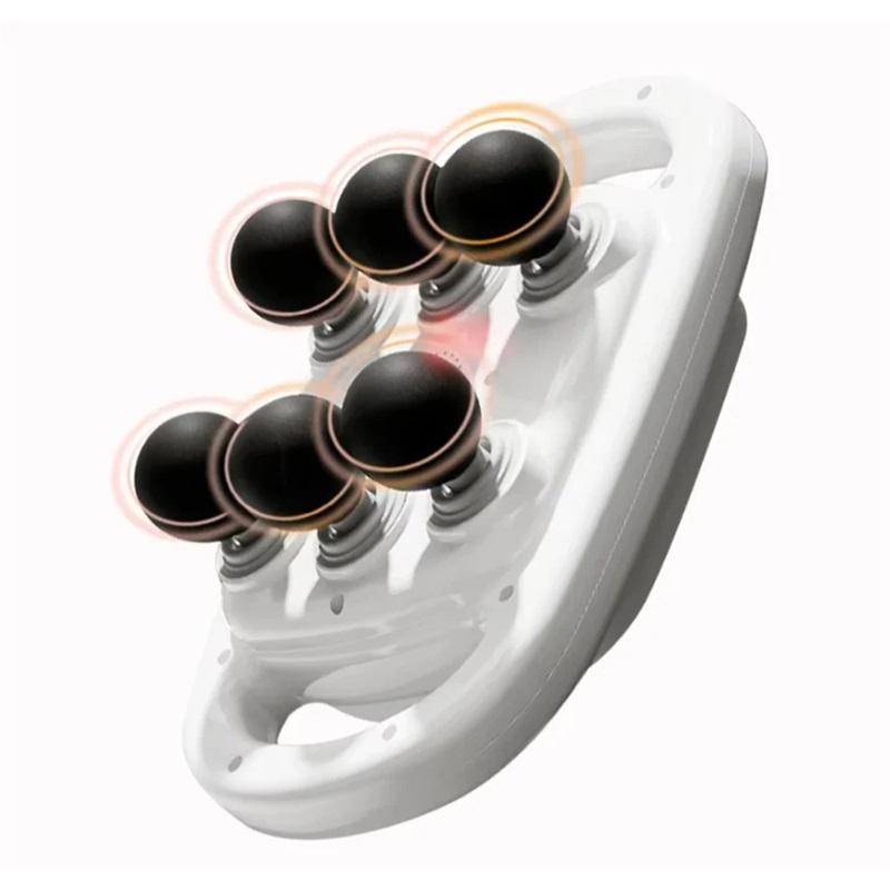 

6 Head Massage Gun for Muscle Relief Deep Tissue Percussion for Neck Cervical Spine Full Body білий