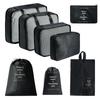 7-Piece Travel Storage Bag Set for Clothing and Luggage Organization