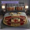 Manchester Legacy Bedding (1 * duvet cover + 2 * pillowcase, without core) 2D Flat Soft and comfortable Duvet cover and pillowcase Bedding set